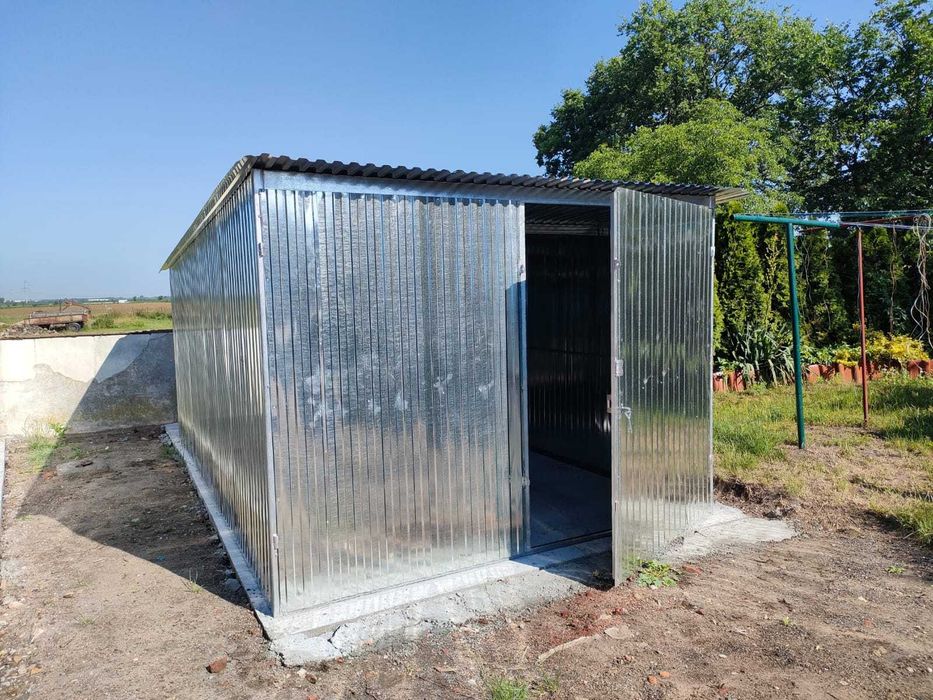 Garaż 3x5 Blaszak Garaż blaszany PROMOCJA Garaż blaszany 4x5 5x7 3x3 2x3 7x5 6x6 6x5 6x8 7x7 9x6 PRODUCENT Garaż blaszak na wymiar zamówienie budowe