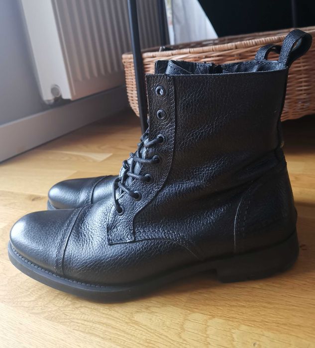 Buty męskie skórzane trapery sztyblety Jack&Jones 44