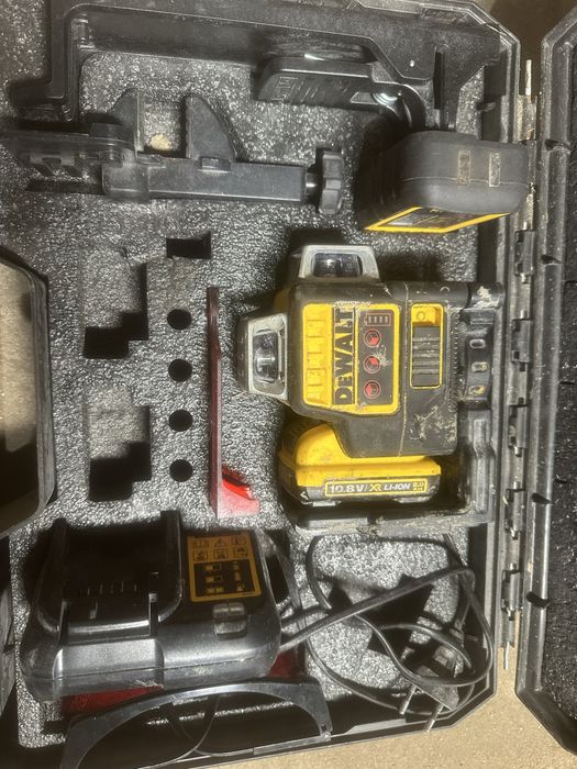 DEWALT DCE089D1R 3x360 Laser Krzyżowy + Detektor + Okulary + Aku + Ładowarka