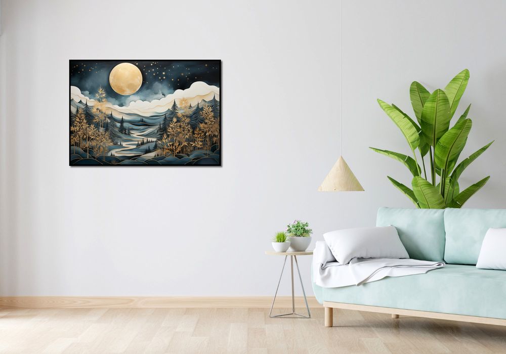 Plakat 100x70cm Szepty Nocnego Lasu