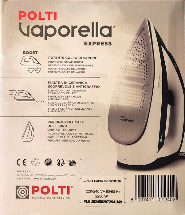 Novo Polti Vaporella Express VE 30.20 Novo c/garantia