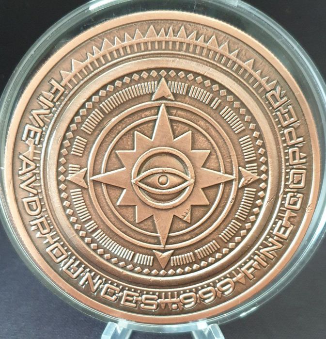 Мідний раунд Око споглядача 5 унцій