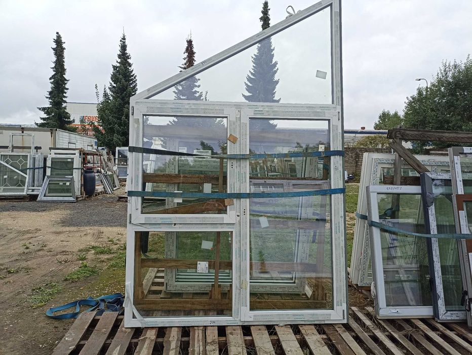 Okno tarasowe pcv 204/210 trzy szybowe okno+balkon