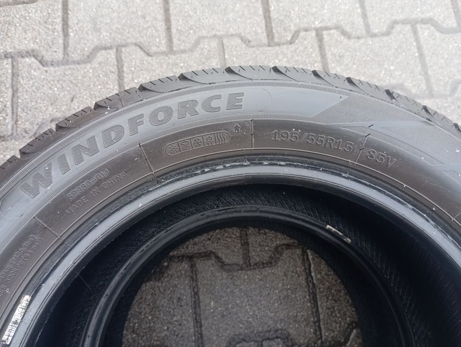 2szt całoroczne Windforce allSeason 195/55/15  85V DOT4923  gumy 7mm