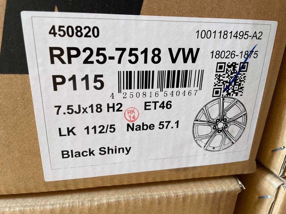 Nowe Alufelgi SEAT 18" 5x112 Altea XL ATECA LEON II 2 3 4 Czarne