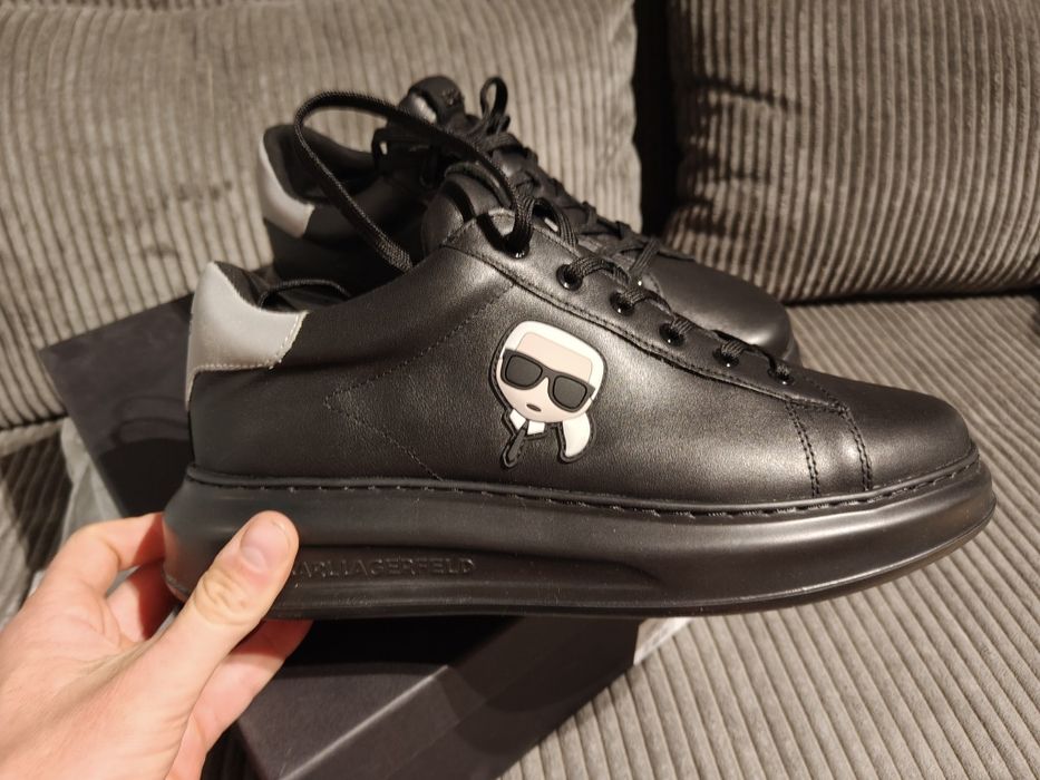 Buty KARL Lagerfeld skóra naturalna KL52530 premium