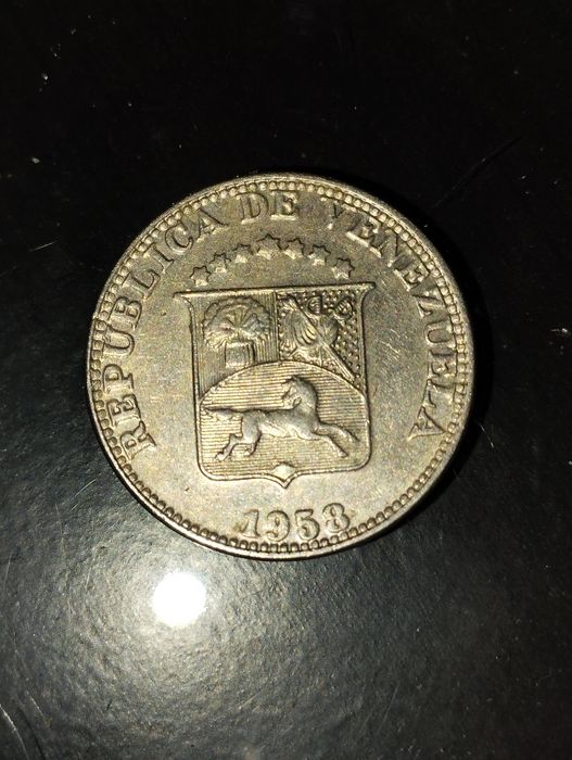 Moedas de 12 1/2 (doze cêntimos e meio) 1958 Venezuela