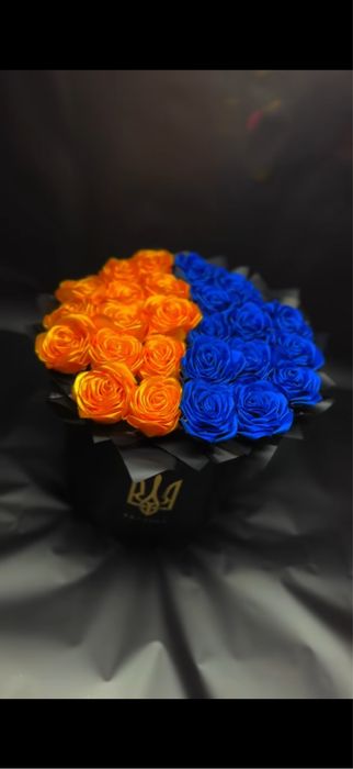 Атласний букет бля наших героїв