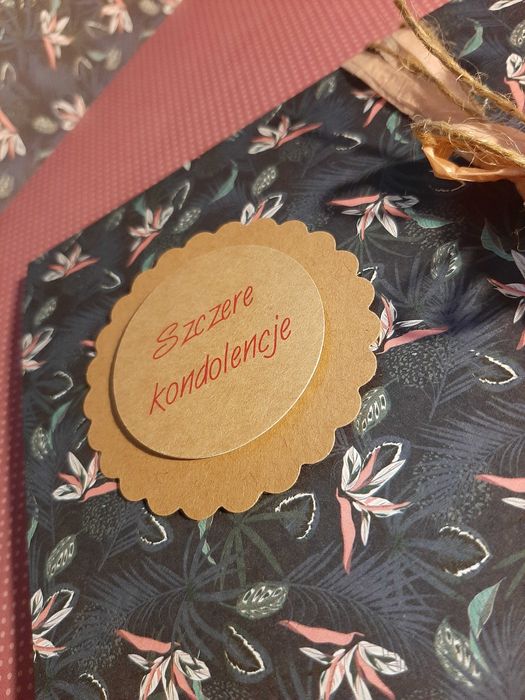 Kondolencje  - kartka ręcznie wykonana