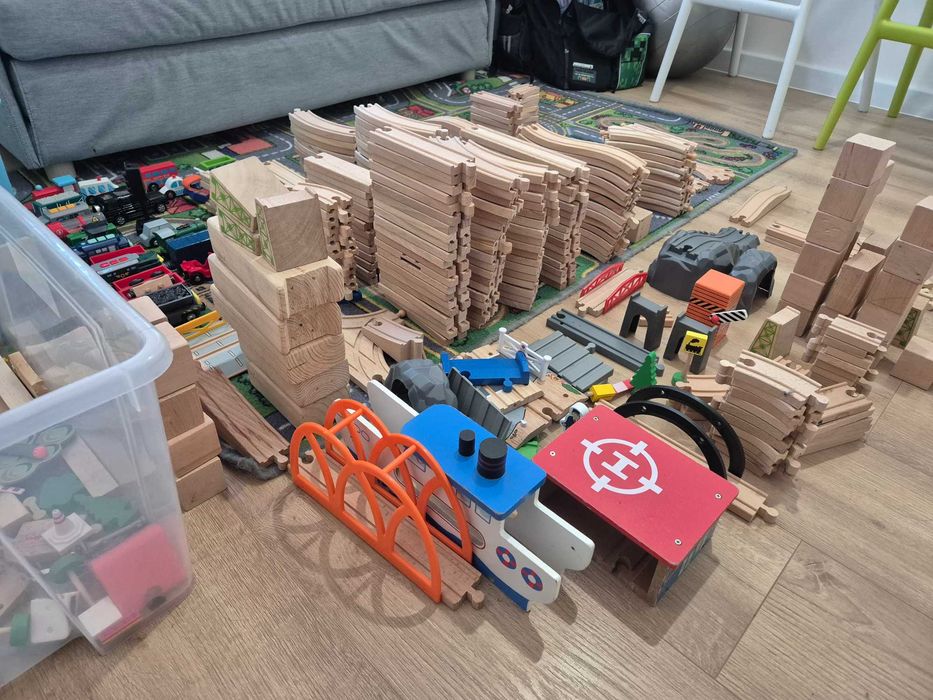 Tory drewniane. Ciuchcie elektryczne. MEGA ZESTAW