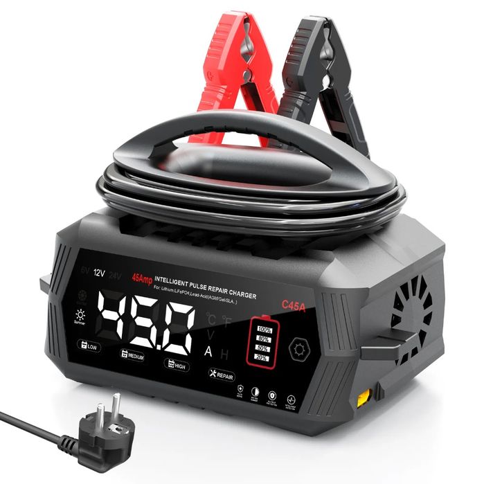 Зарядний пристрій HTRC C45 45A 12V 24V LiFePO4 AGM авто зарядка