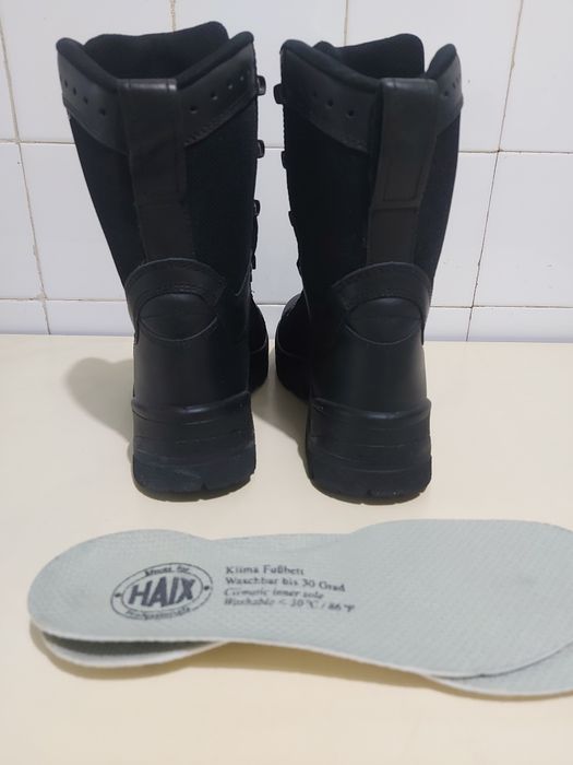 Botas pretas HAIX para GNR, PSP, Vigilantes, Bombeiros, Tamanho 40 novos.