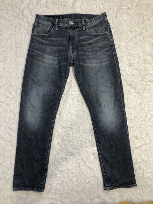 Spodnie jeansy Armani Exchance relaxed straight rozmiar 31 granarowe