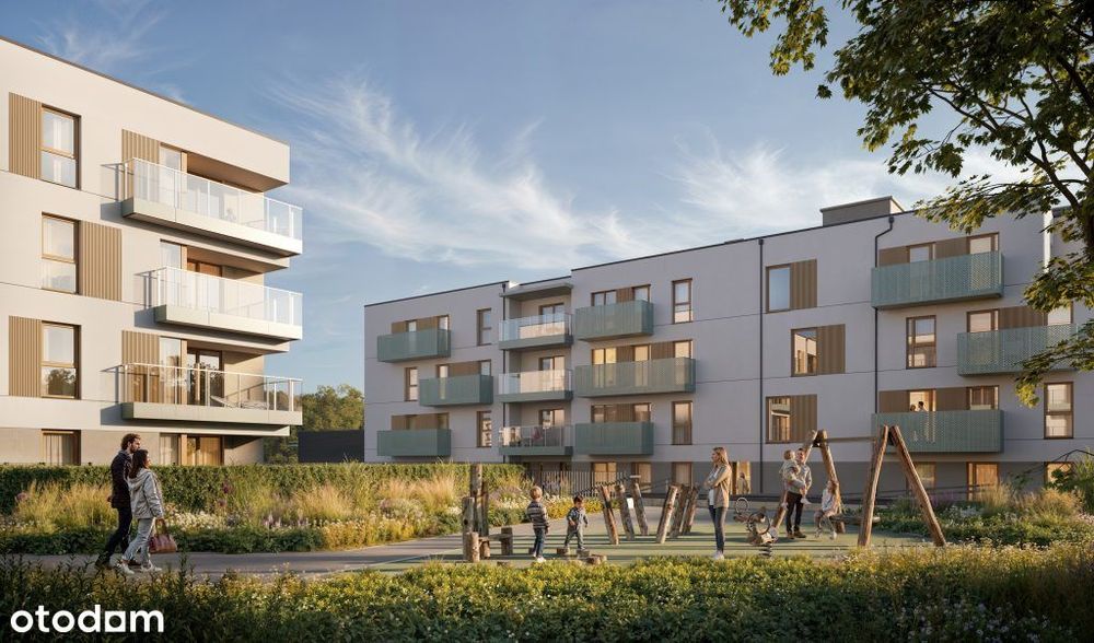 3-pokojowe mieszkanie 48m2 + loggia