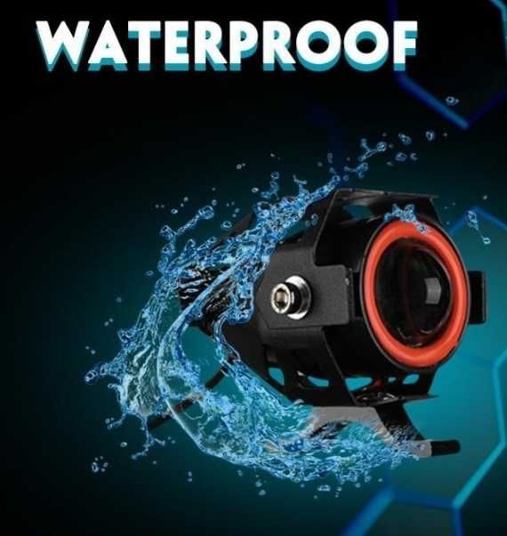 2PCS 125W MiniU7 Світлодіодні фари для мотоцикла Прожектор Angel Light