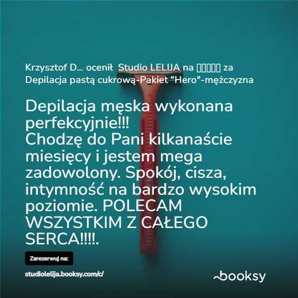 Depilacja pastą cukrową całego ciała - damska i męska.