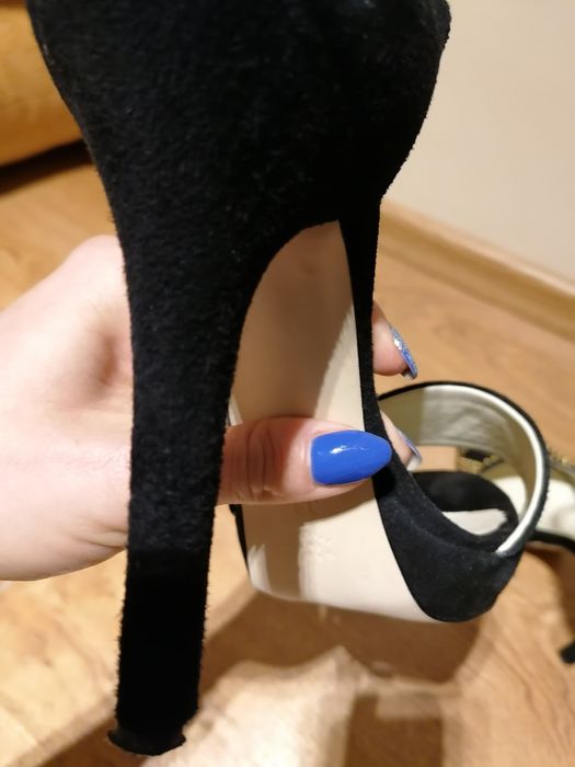 Buty skóra szpilki sandały Venezia 38