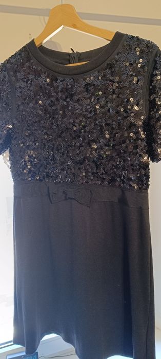 Sukienka czarna z cekinami