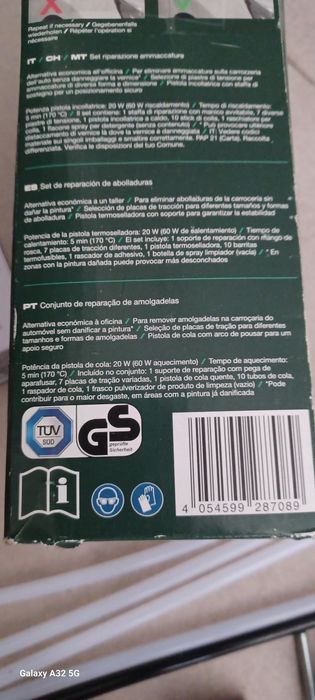 Kit reparação de amolgadelas no carro.Novo