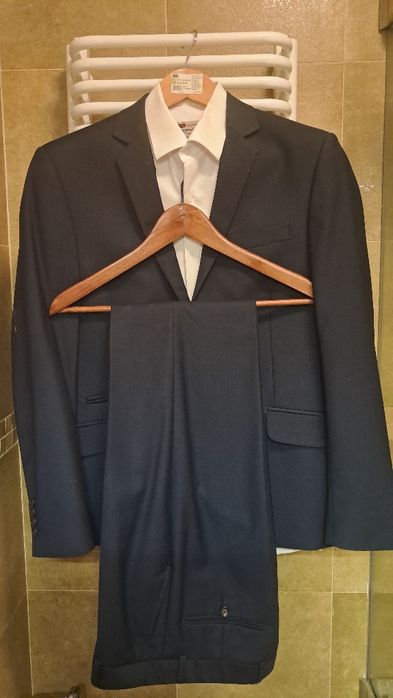 Elegancki męski garnitur na studniówkę men 48/176 koszula gratis
