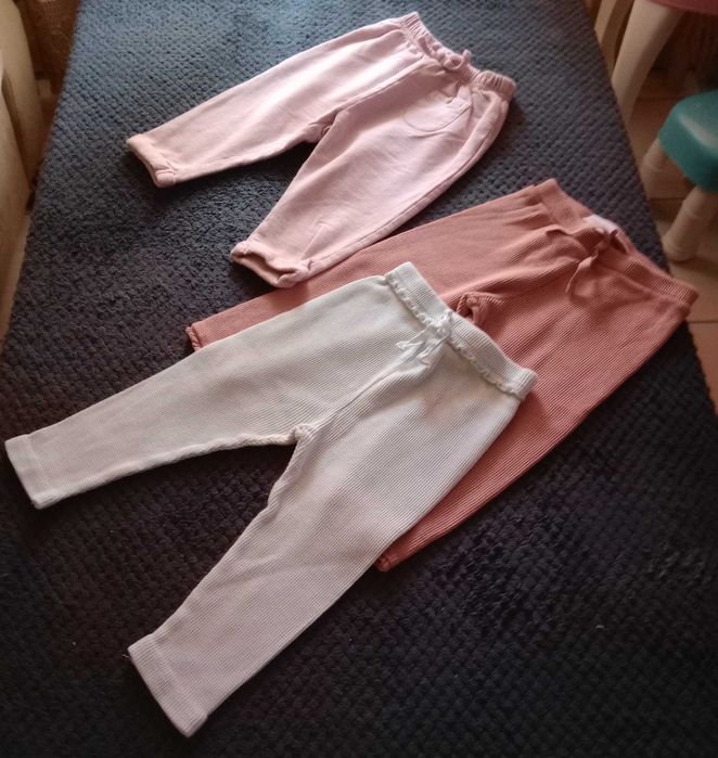 Conjunto 3 Calças 12-18 meses - Zara  - todas 100% algodão  - Novas