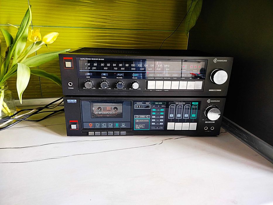 Zestaw Samsung TD-3320, SS-3320 amplituner plus magnetofon