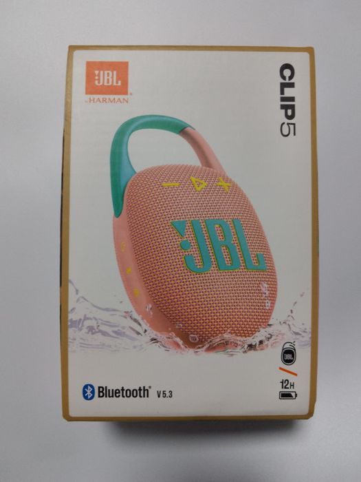 Портативна Bluetooth-колонка JBL (рожево-м’ятна) Нова