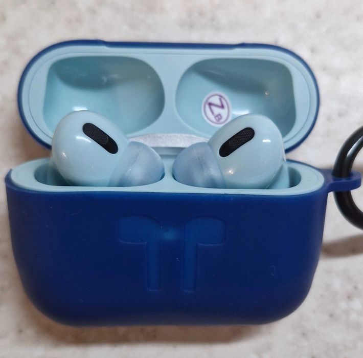 Bluetooth навушники у дизайні AirPods3, PRO Macaroon блакитний сенсор