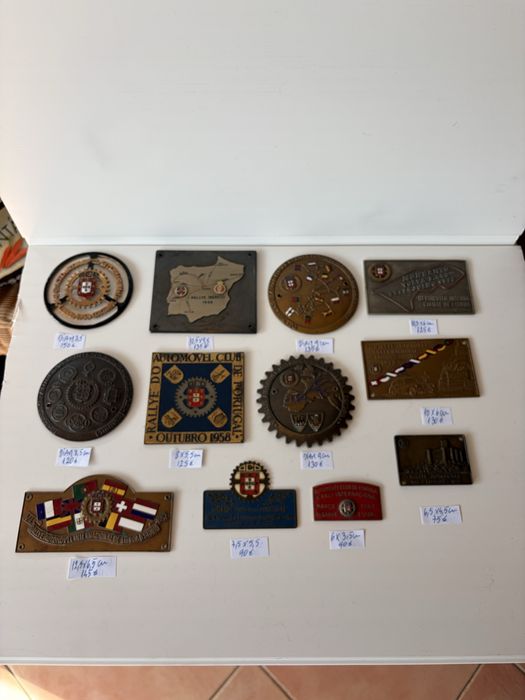 Chapas placas rallye Internacional Lisboa