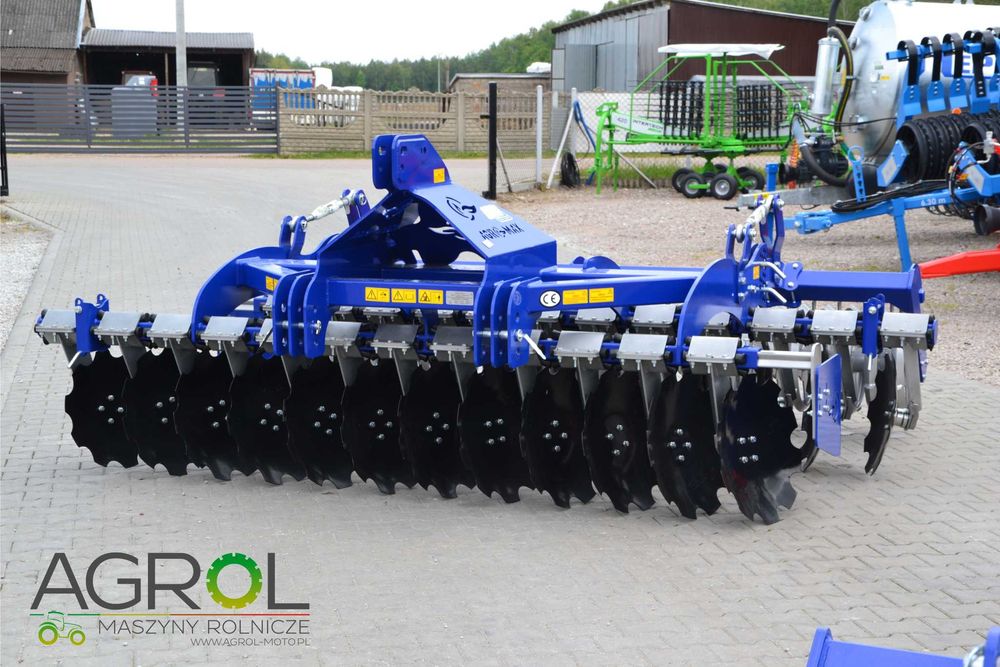 Brona talerzowa agregat talerzówka UNITECH 2.5 - 3m. AGRO FACTORY POL GROM