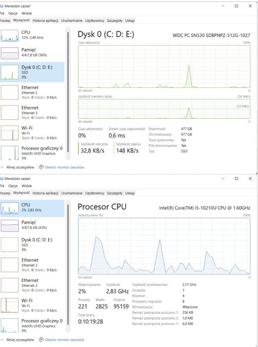 Laptop Huawei MateBook D15, model BoB-WAH9.
