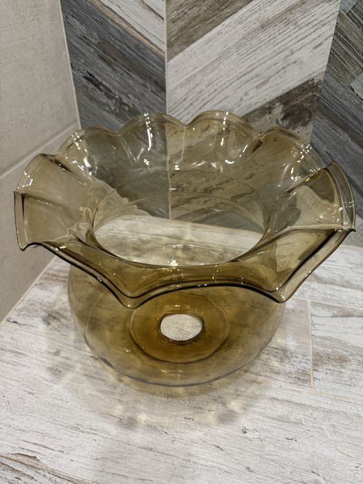 Плафон великий скляний прозорий лампа