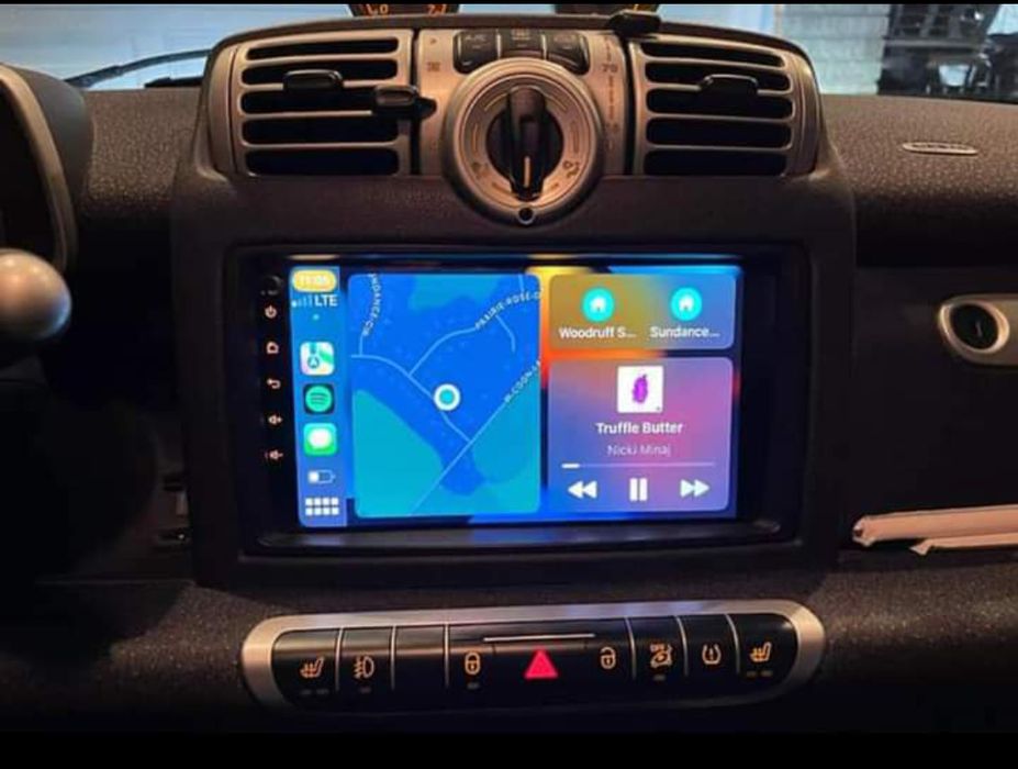 Rádio Android 14 com GPS Smart Fortwo W451 (Artigo Novo)