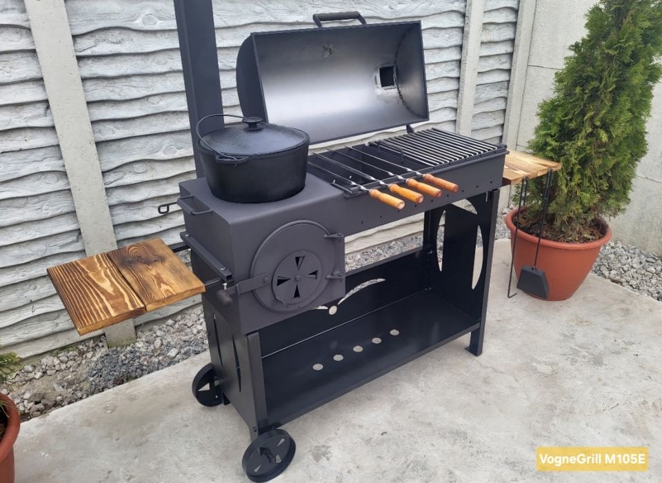 • ХІТ 2026 • Гарантія • Мангал Барбекю з Піччю під Казан / Коптильня