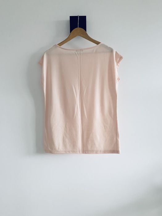 Koszulka bluzka morelowa różowa baby pink basic basic Mohito