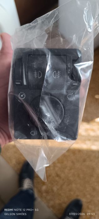 Chave de luzes, comutador de farol