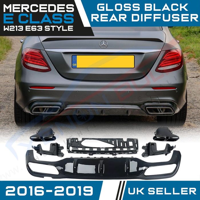 Диффузор Mercedes W213 накладка на задний бампер мерседес 213 юбка