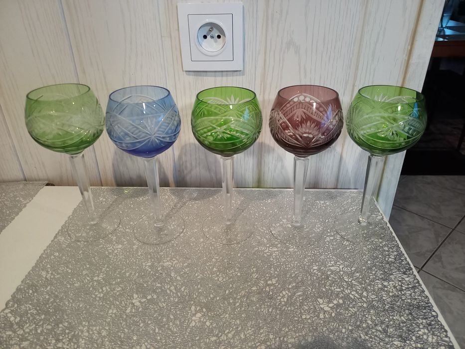 Kieliszki Kielichy Kryształowe oryginał Kolekcjonerskie Huta Irena