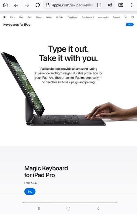Ipad Pro 13 m4 512 Gb Silver 5g LTE можна окремо magic  keyboard pen все запечатано запаковано