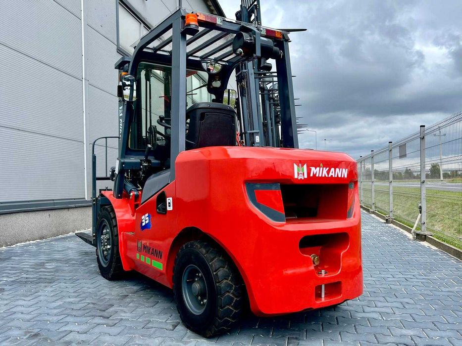 Wózek Widłowy 3,5T MIKANN, Maszt 4.5m,Triplex, Diesel  Półkabina