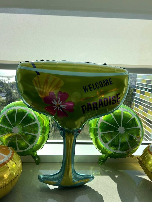 Set Baloes Foil Festa Tropical Hawaii