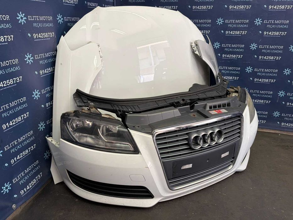 Frente completa usada AUDI A3 8P FASE 3 capot parachoques guarda lamas oticas radiadores reforço