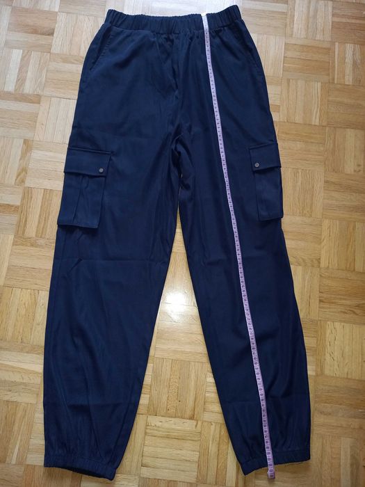 Spodnie cargo damskie rozm.38. Granatowe