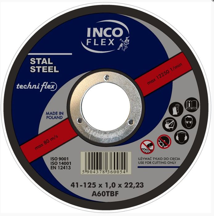 TARCZA PŁASKA T1A 115*3.2*22 - T1A 115 3.2