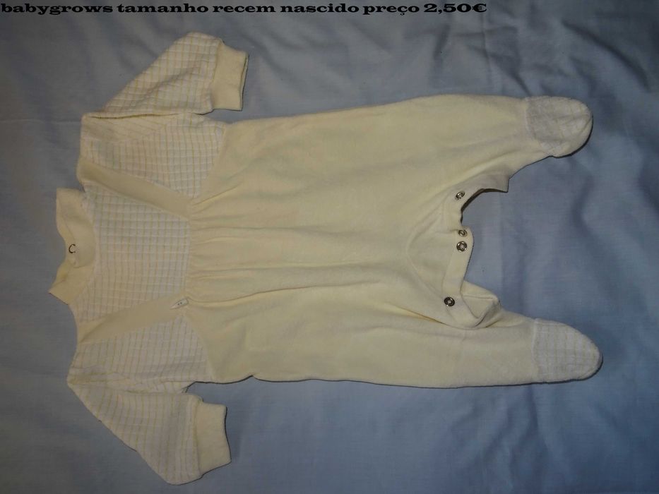 babygrows e bodys recem nascido a 1 ano outono/inverno