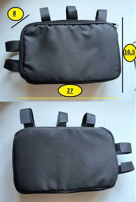 Жесткая велосумка под раму для аккумулятора АКБ велосипедная сумка