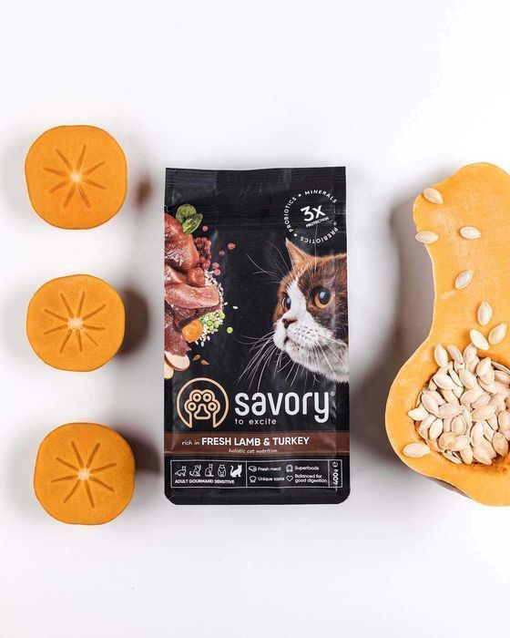 Сухой корм для кошек Savory Adult Cat Sensitive Digestion 2кг