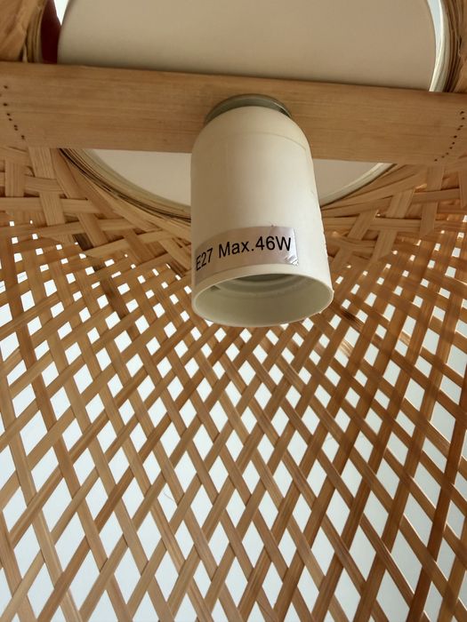 Lampa sufitowa bambusowa