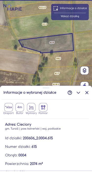 Sprzedam Łąki  0,96ha