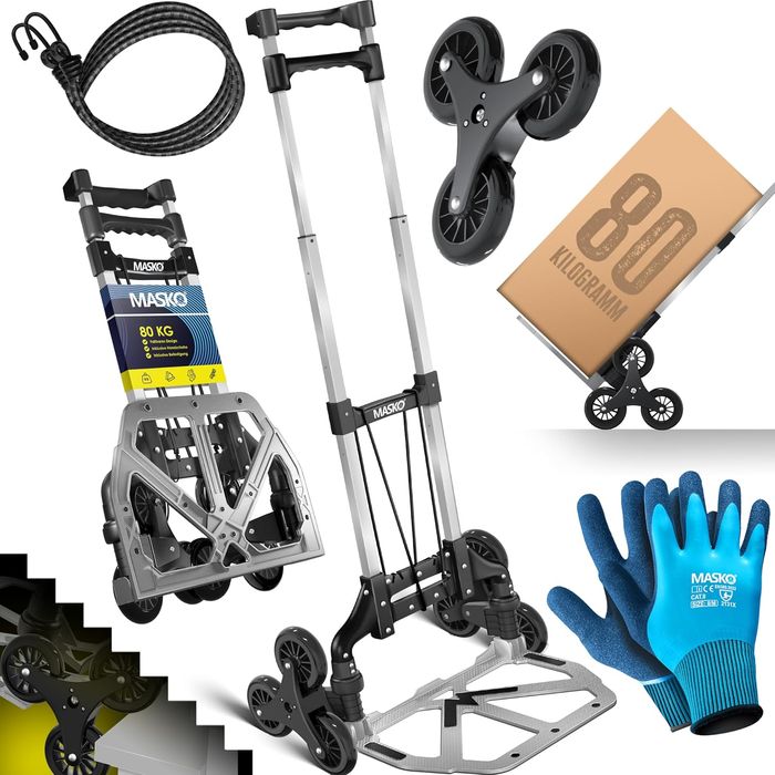 Wózek Transportowy Składany 80 kg z Teleskopem